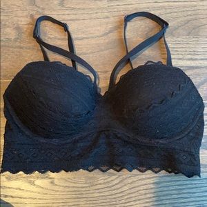 Black Lace Bralette from Pink